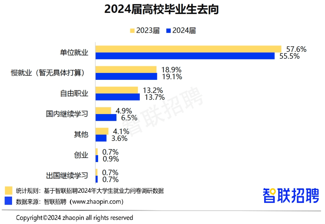 2024年高校畢業(yè)生就業(yè)率55.5%，就業(yè)難如何破局